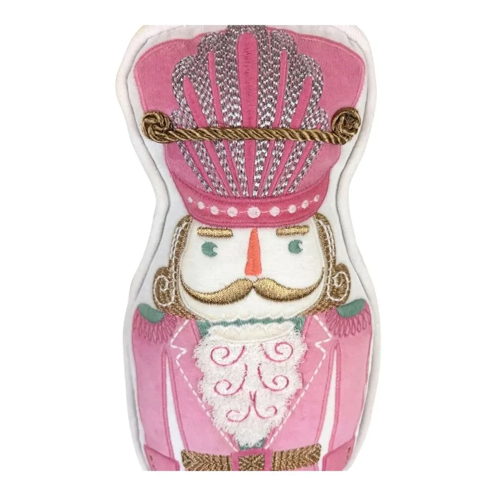 Pottery Barn LoveShackFancy Nutcracker Pillow Velvet Holiday Decor NEW  *READ*